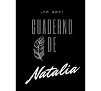 ¡YO SOY! Cuaderno de Natalia - Tipo de Hoja cuadriculada - tamaño grande 8.5" x 11"