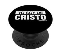 Yo Soy de Cristo, Jesus Bible Verse Religious Christian PopSockets PopGrip Adhesivo