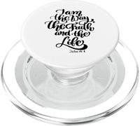 Yo Soy el Camino: la Verdad, la Vida, Juan, Las Escrituras, versículo de la Biblia, Dios, Las Mujeres PopSockets PopGrip para MagSafe