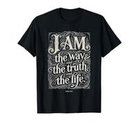 Yo Soy el Camino y la Verdad y la Vida Juan 14:6 Biblia Camiseta gráfica económica