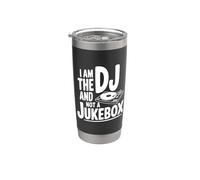 Yo soy el DJ No un Jukebox Vaso térmico de acero inoxidable de doble pared