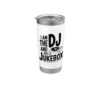 Yo soy el DJ No un Jukebox Vaso térmico de acero inoxidable de doble pared