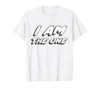 Yo Soy el indicado | Número de Confianza confiable Camiseta gráfica económica, Hombre, Blanco, M