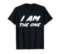Yo Soy el indicado | Número de Confianza confiable Camiseta gráfica económica, Hombre, Negro, M