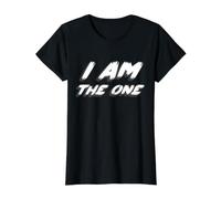 Yo Soy el indicado | Número de Confianza confiable Camiseta gráfica económica, Mujer, Negro, L