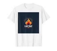 Yo Soy El Que Soy: Llama Empoderadora de la Autoafirmación Camiseta, Hombre, Blanco, XL