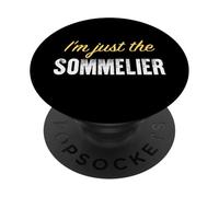 Yo Soy el Sommelier - Divertido PopSockets PopGrip Adhesivo