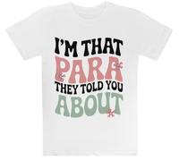 Yo Soy Ese para del Que Te Hablaron Camiseta Blanca para Niños Camiseta De Manga Corta para Niños Kids White tee Children Short Sleeve T-Shirt