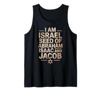 Yo soy Israel Simiente De Abraham Isaac y Jacob Camiseta sin Mangas