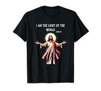Yo soy la Luz del Mundo Jesús versículo de la Biblia Camiseta