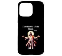 Yo soy la Luz del Mundo Jesús versículo de la Biblia Carcasa para iPhone 15 Pro Max