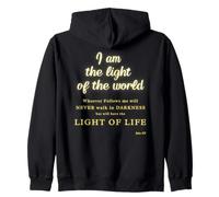 Yo Soy la luz -Juan 8 Jesús Biblia Scripture Verse Christian Sudadera con Capucha