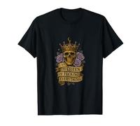 Yo Soy la Reina de follar Todo Skull Floral Rock Roll Camiseta gráfica económica