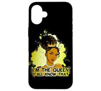 Yo Soy la Reina, sabrás Que la Reina Negra melanina Sista Carcasa para iPhone 16 Plus