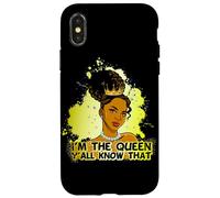 Yo Soy la Reina, sabrás Que la Reina Negra melanina Sista Carcasa para iPhone X/XS