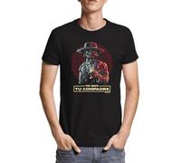 Yo Soy tu compadre - Camiseta Hombre Manga Corta Modelo: 664 Talla 3XL Color Negro
