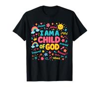 Yo Soy Un Hijo De Dios Cristiano Colorido Adoración Fe Camiseta