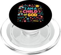 Yo Soy Un Hijo De Dios Cristiano Colorido Adoración Fe PopSockets PopGrip para MagSafe