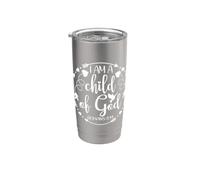 Yo soy un hijo de Dios | Romanos 8:14 Vaso térmico de acero inoxidable de doble pared