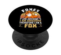 Yo Soy Un Zorro Fauna Silvestre Zorra Zorros PopSockets PopGrip Adhesivo