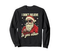 Yo tampoco creo en ti, gafas de sol geniales de Santa Claus Sudadera