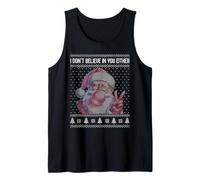 Yo tampoco creo en ti Papá Noel chicle Camiseta sin Mangas
