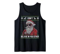 Yo tampoco creo en ti, Santa con gafas de sol Camiseta sin Mangas