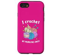 Yo tejo mis problemas a ganchillo, ganchilla, tejedora Lady Crochet Carcasa para iPhone SE (2020) / 7 / 8