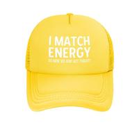 Yo Tengo La Misma Energía, Así Que ¿Cómo Vamos A Actuar Hoy? Unisex Gorra Trucker Ajustable Gorras Hip Hop Transpirable Gorra De Béisbol para Aire Libre Verano Deporte