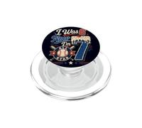 Yo tenía 6 años Ahora Tengo 7 años 7 cumpleaños niños Ice Cream Drip Baseball PopSockets PopGrip para MagSafe