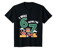 Yo tenía 6 años Ahora Tengo 7 Tractor agrícola 67 Camiseta