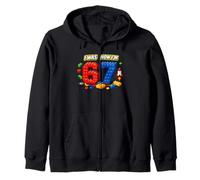 Yo tenía Seis Ahora Tengo Siete 6 7 Bloques 67 Meme 7 cumpleaños Sudadera con Capucha