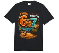 Yo tenía Seis Ahora Tengo Siete 6 7 Capibara 67 Meme 7 cumpleaños Comfort Colors Adult Heavyweight T-Shirt