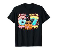 Yo tenía Seis Ahora Tengo Siete 6 7 Capibara 67 Meme 7th Bday Kids Camiseta