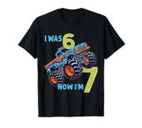 Yo tenía Seis Ahora Tengo Siete Monster Truck 67 Meme 7 cumpleaños Camiseta