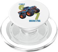 Yo tenía Seis Ahora Tengo Siete Monster Truck 67 Meme 7 cumpleaños PopSockets PopGrip para MagSafe