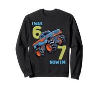 Yo tenía Seis Ahora Tengo Siete Monster Truck 67 Meme 7 cumpleaños Sudadera