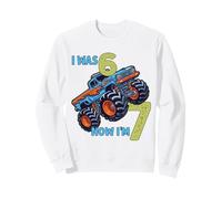 Yo tenía Seis Ahora Tengo Siete Monster Truck 67 Meme 7 cumpleaños Sudadera