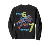 Yo tenía Seis Ahora Tengo Siete Monster Truck 67 Meme 7 cumpleaños Sudadera