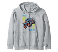 Yo tenía Seis Ahora Tengo Siete Monster Truck 67 Meme 7 cumpleaños Sudadera con Capucha