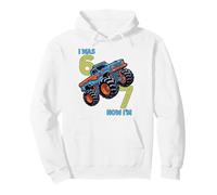Yo tenía Seis Ahora Tengo Siete Monster Truck 67 Meme 7 cumpleaños Sudadera con Capucha
