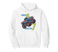 Yo tenía Seis Ahora Tengo Siete Monster Truck 67 Meme 7 cumpleaños Sudadera con Capucha