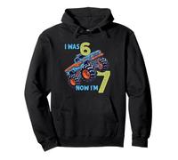 Yo tenía Seis Ahora Tengo Siete Monster Truck 67 Meme 7 cumpleaños Sudadera con Capucha