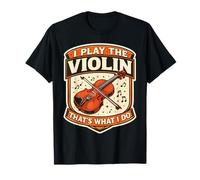 Yo toco el violín eso es lo Que Hago Profesor Violinista Vintage Camiseta