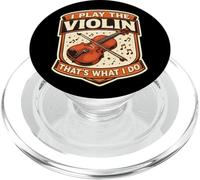 Yo toco el violín eso es lo Que Hago Profesor Violinista Vintage PopSockets PopGrip para MagSafe