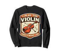 Yo toco el violín eso es lo Que Hago Profesor Violinista Vintage Sudadera