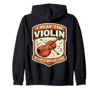Yo toco el violín eso es lo Que Hago Profesor Violinista Vintage Sudadera con Capucha