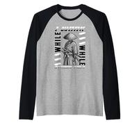 Yo Trabajo Mientras Otros Hablan Samurai Silent Grind Samurai Cita Camiseta Manga Raglan