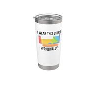 Yo uso esta camisa periódicamente Química Tabla periódica Vaso térmico de acero inoxidable de doble pared