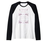 YO Uso Morado para Lupus Conciencia SLE Meme Camiseta Manga Raglan